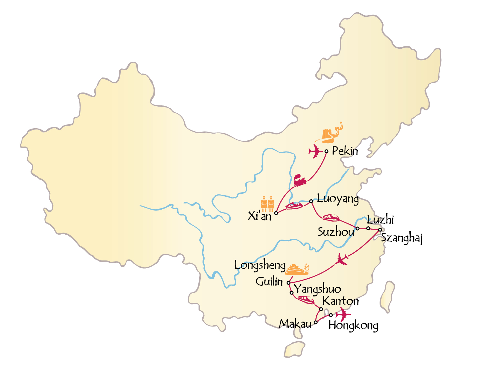 Chiny - Trasa Prezydencka 18 dni